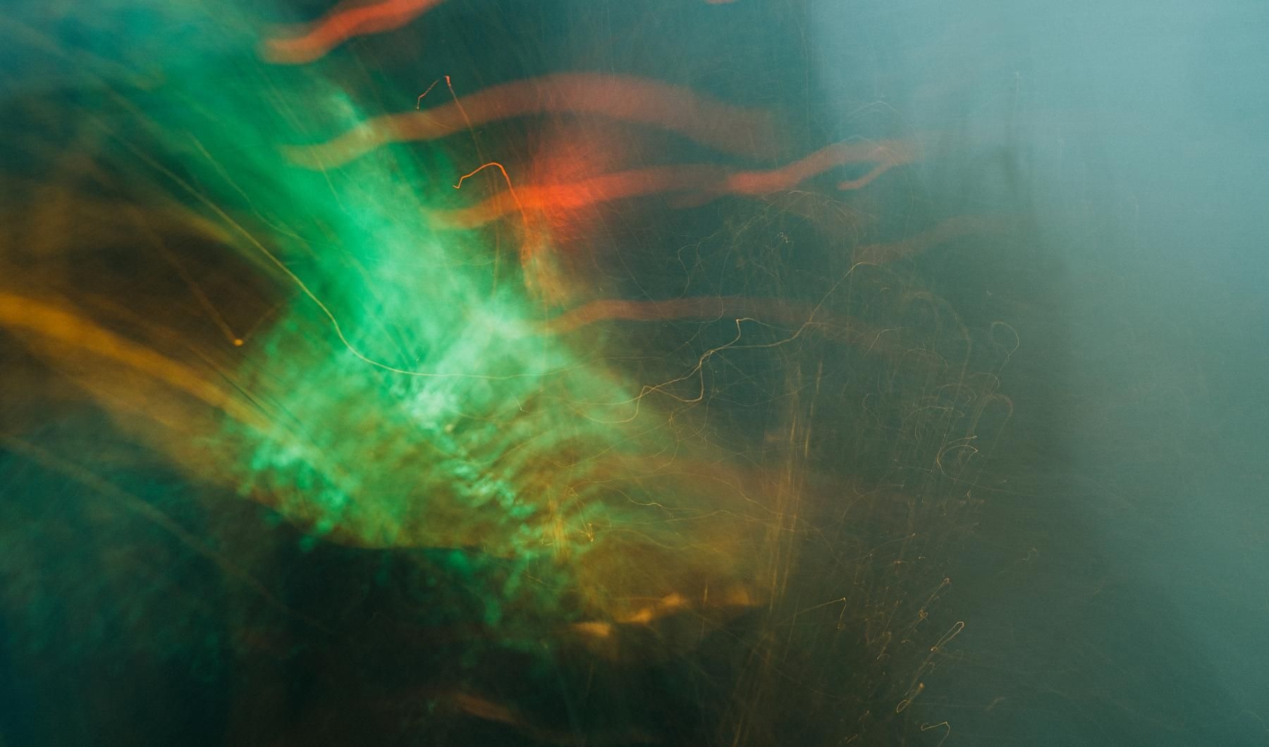 blurred colored lights